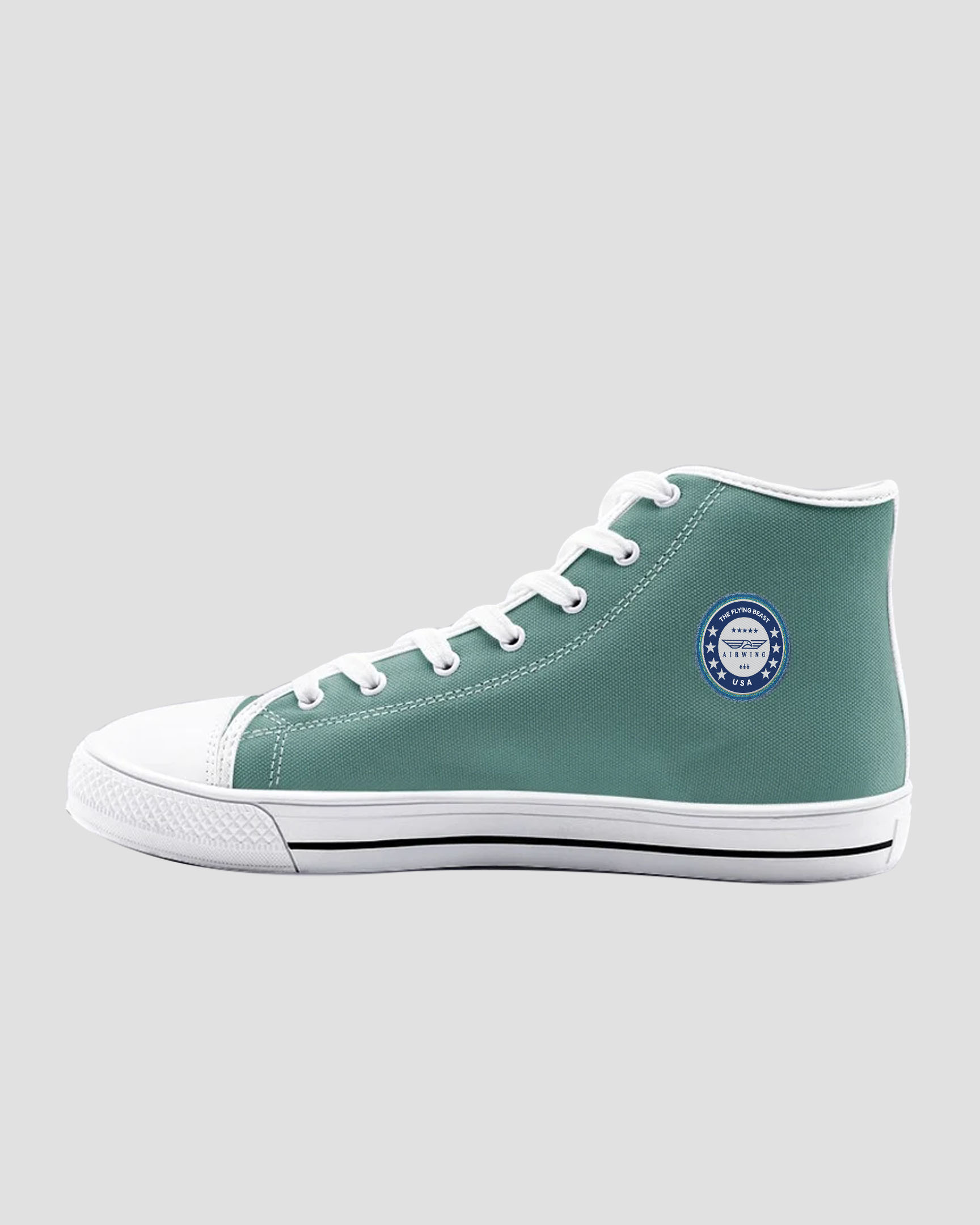 1-Main_UnisexGREENHigh Top Canvas Shoes Airwing®