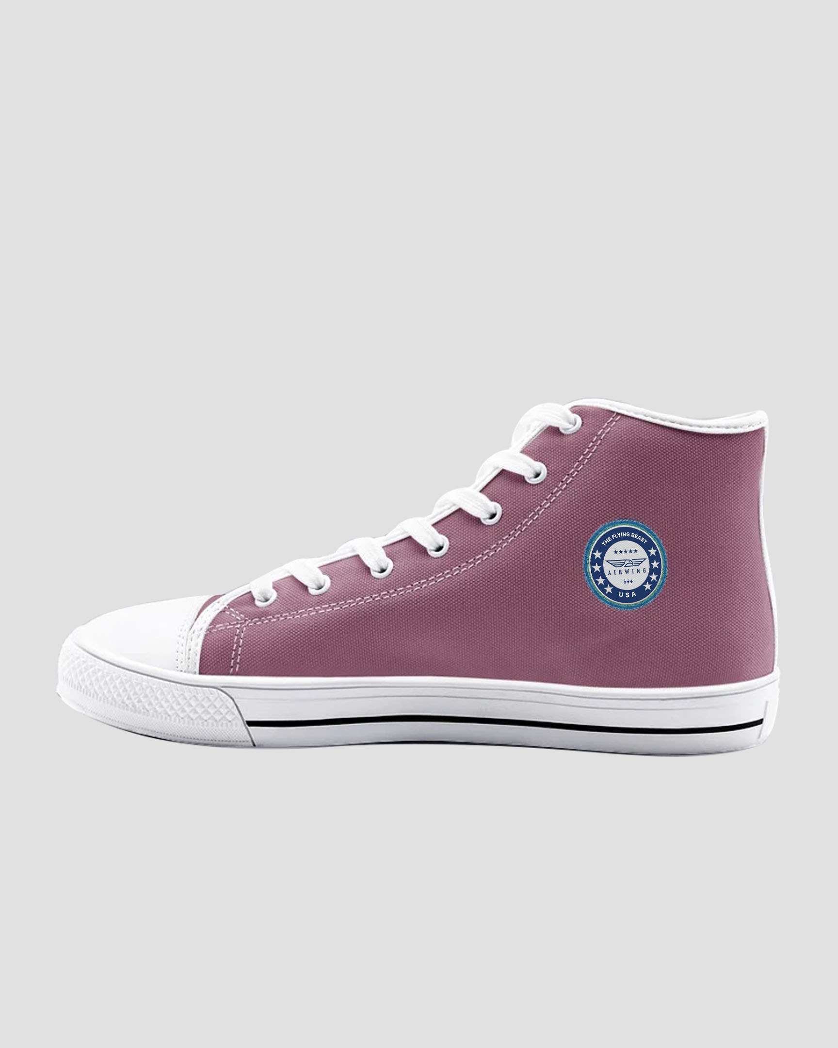 1-SIDE-Unisex High Top Vintage Canvas Shoes