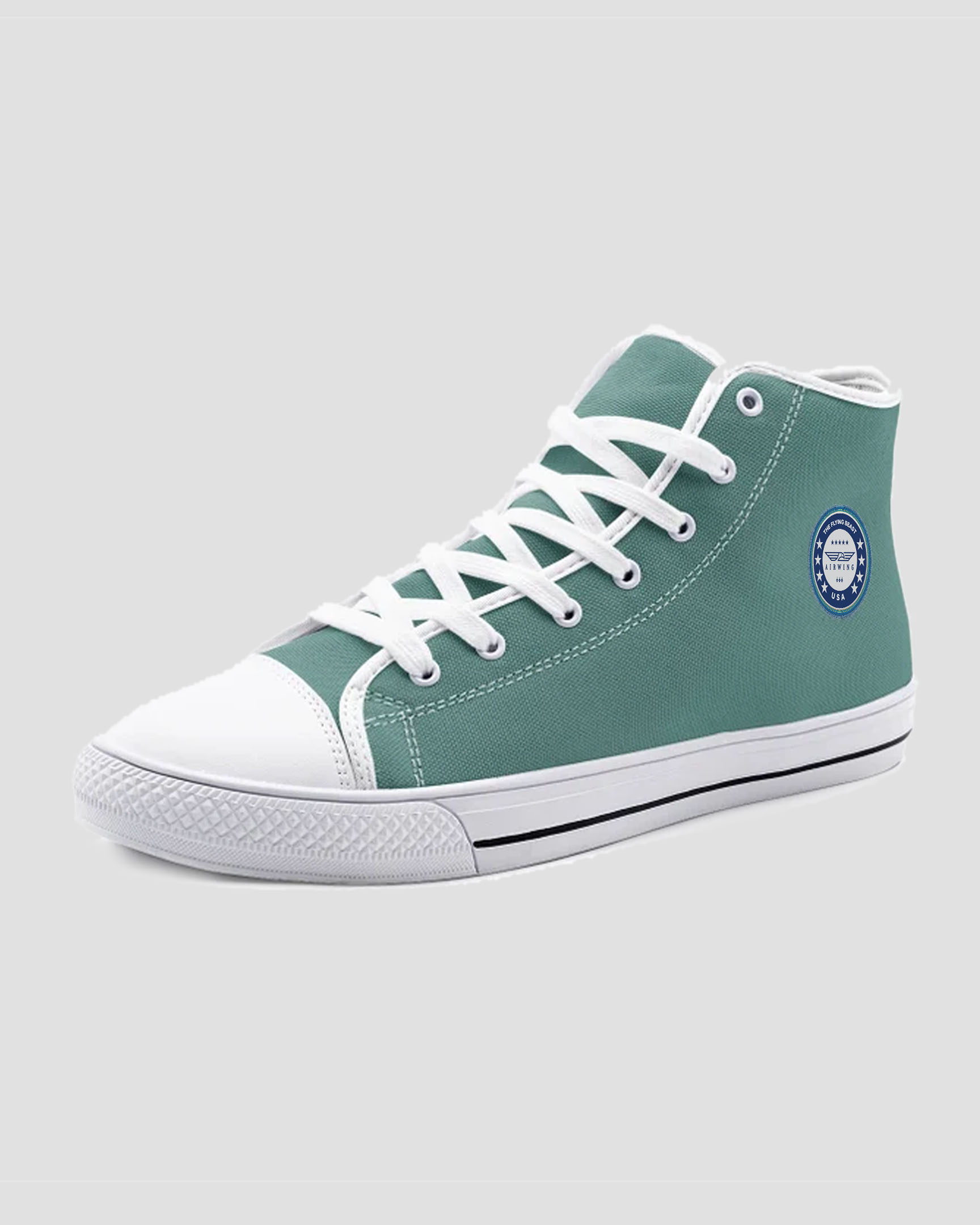 2-MainSide_UnisexGREENHigh Top Canvas Shoes Airwing®