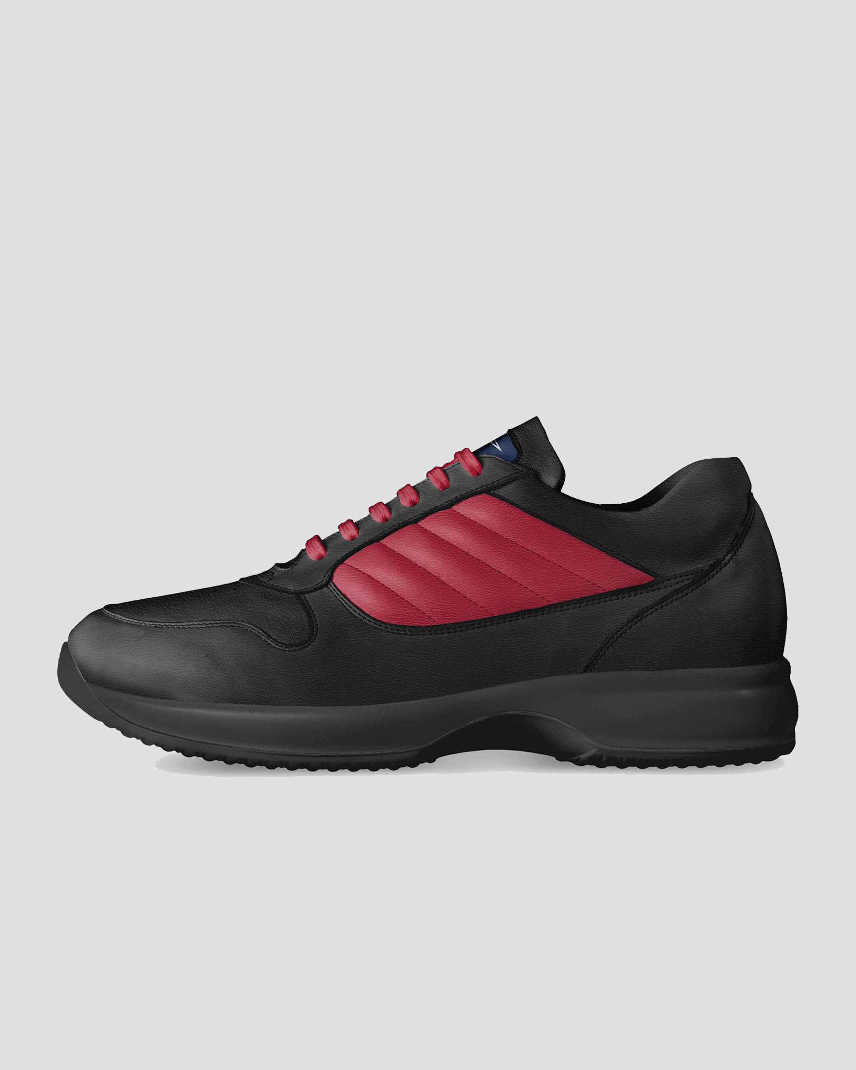 Airwing® Sports Genuine Leather Sneakers_black_Red_main