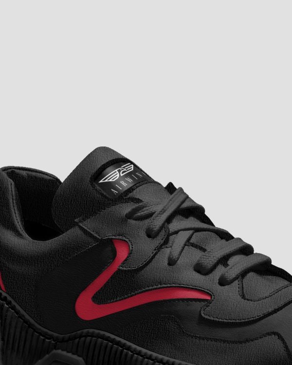 Airwing®Lux Axis_Black_Leather_Shoes_Details