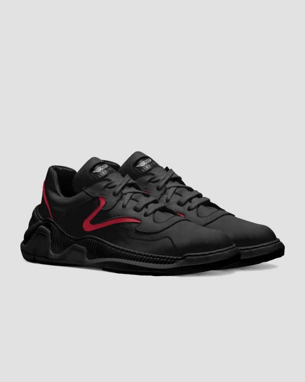 Airwing®Lux Axis_Black_Leather_Shoes_Quart
