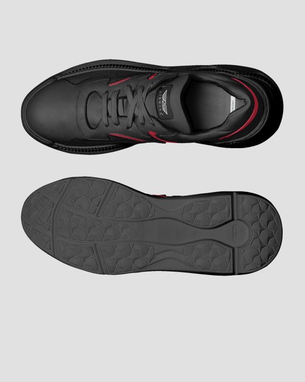 Airwing®Lux Axis_Black_Leather_Shoes_Top