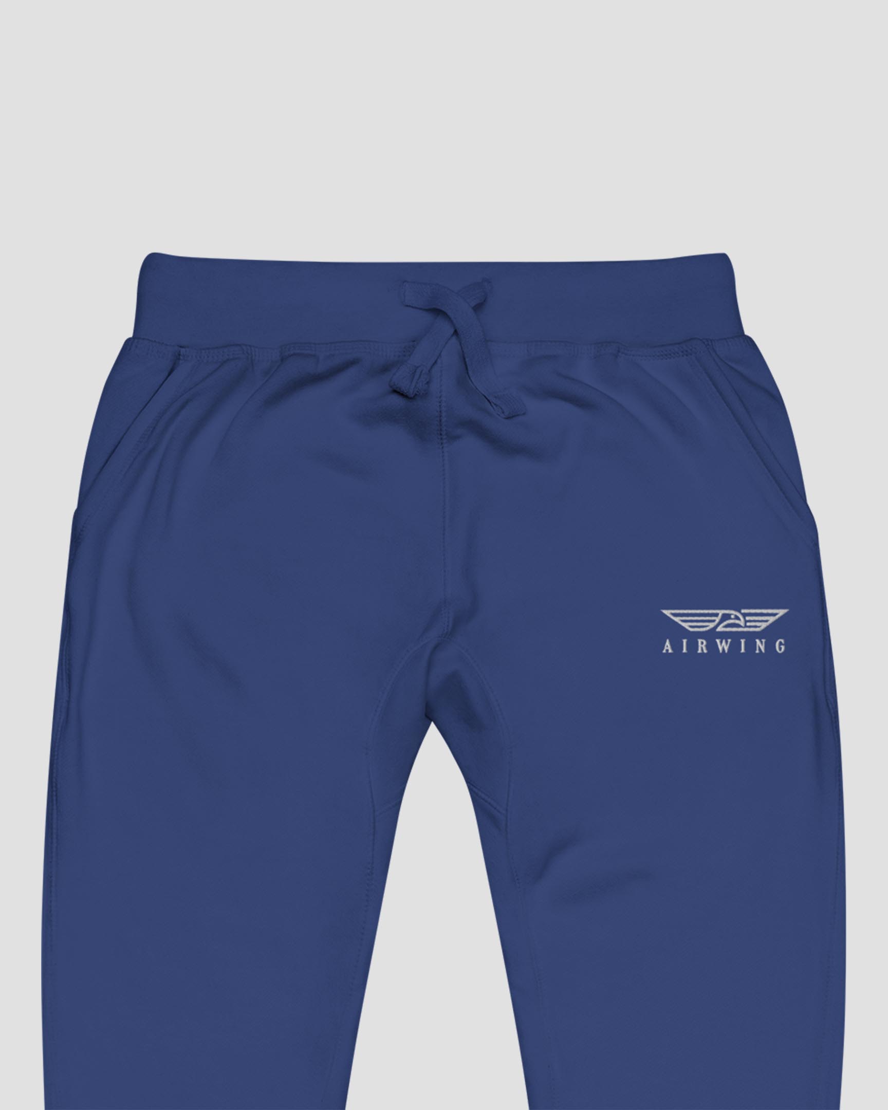 Cotton Sweatpants with Airwing Embroidery