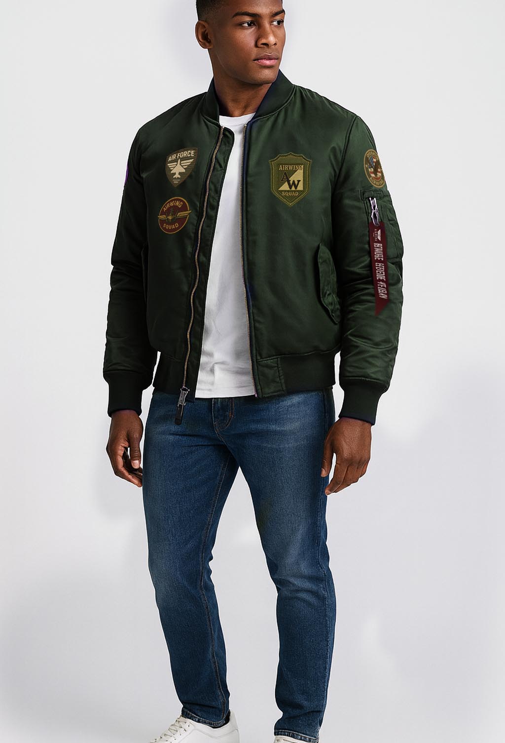 3 PATCHES lifetyle bomber jacket